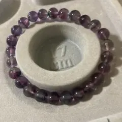 ミックスフロライト　７ミリ　天然石ブレスレット