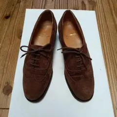 レディース Jarman ジャーマン チヨダシューズ スェードこげ茶 革靴 