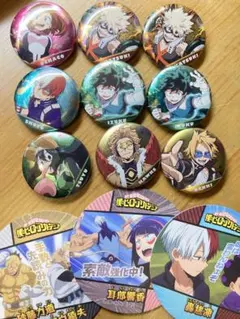 ヒロアカ バッジコレクター、コースターまとめ売り 缶バッジ