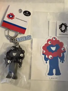 黒ミャクミャク　大阪万博　キーホルダー ブラックVer. 新品未開封　おまけ付