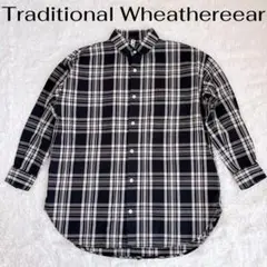 【極美品】Traditional Weatherwaer ネルシャツ 白黒のサムネイル