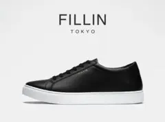 未使用 FILLIN black & white レザースニーカー