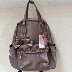 【新品未使用】青木美沙子 しまむらコラボ リュック　m♡petitのサムネイル