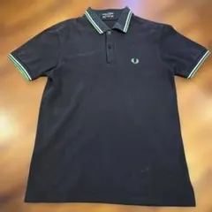 FRED PERRY ティップライン ブラック ポロシャツ M F1143 - メルカリ