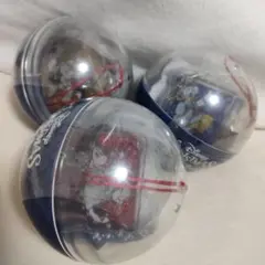2019ディズニークリスマス カプセルトイ 3個セットミッキー，ミニー，ドナルド