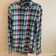 ポロラルフローレン　長袖　チェックシャツ　マルチカラー