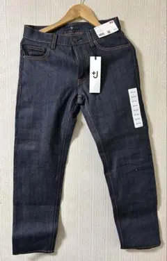 【新品未使用】UNIQLOユニクロ+Jセルビッジスリムフィットストレートジーンズ
