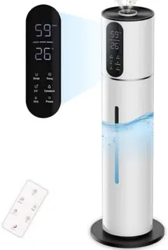 加湿器 大容量 8L 超音波式 タワー【新モデル&4重除菌&知能恒湿】のサムネイル
