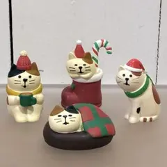 デコレ　コンコンブル　クリスマス　三毛猫　ミケネコ　冬