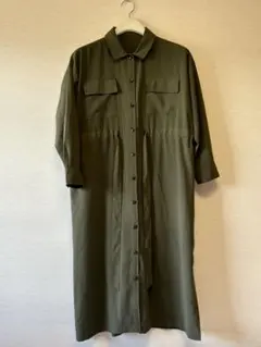 即日発送　値下可　スカートSPRAY PREMIUM ロングワンピース　カーキ