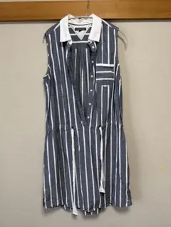 TOMMY HILFIGER トミーヒルフィガー ストライプ シャツワンピース