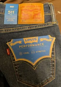 新品 未使用 Levi's 511 Coolmax デニム W28 L32