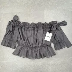 GRL ラメシアーオフショルダーリボントップス[tg810]