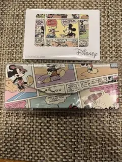 ジンズ　jins Disney ミッキーマウス メガネケースとメガネ拭きセット