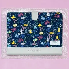 スマイルゼミ ポケモンタブレットカバー ネイビー 花柄