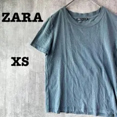 ザラ Tシャツ 半袖 XS 薄手 かっこいい 小さめ ヴィンテージカラー
