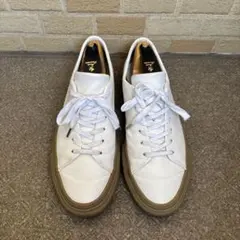 ビューティアンドユース　ホワイトレザー スニーカー 28cm