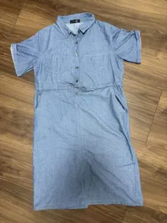 Doula Doula デニムシャツワンピース 半袖のサムネイル