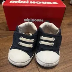 Miki House ネイビー ベビーシューズ　11.5cm