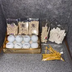 Titleist ゴルフボール 8球 ＆ 各種ティーセット