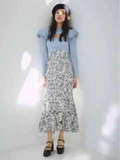 SNIDEL カッティングレースマーメイドスカート