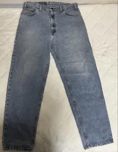 USA製 リーバイス550 ブルー 太バギー W38 L32