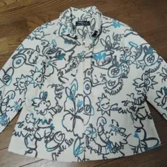 トピィーズ　アウター　ジャンパー　総柄　S 　ブルゾン　ジップアップ　派手柄