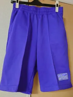 し*ば様 試着のみ ASICS 紫 ハーフパンツ M