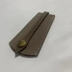 レザー キーケース ベル型 ハンドメイド