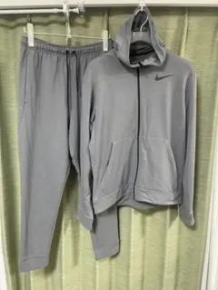ナイキ/NIKE DRY-FIT フルジップパーカー【L】灰　スウェット 上下