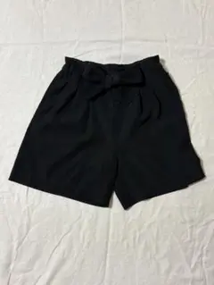ルルレモン　運動用ショートパンツ ブラック　リボン付きのサムネイル