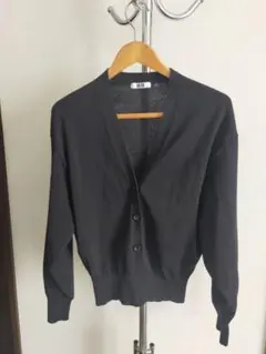 UNIQLO Vネックカーディガン M ブラック