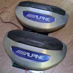 【美品】ALPINE アルパイン 車載用 3Wayスピーカー SBE-1330S ALPINE SBE-1330S アルパイン LEDイルミネーション 置き型