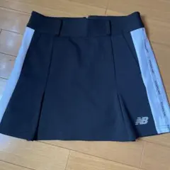 New Balance レディース ゴルフスカート 黒/ホワイト