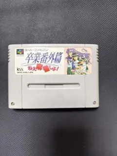 SFC 卒業番外篇 ねぇ麻雀しよ！ ソフトのみ 落書きあり 日焼け 現状品