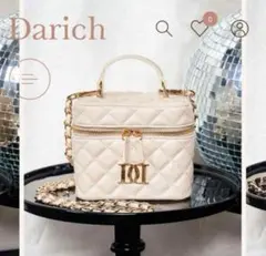 Darichキルティングスクエアミニバッグ アイボリー