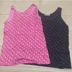 rough ノースリーブタンクトップ 2枚セット