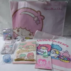 サンリオ キキララ クリップ 小物入れ ハンカチ ビニールバッグ他
