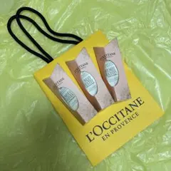 ロクシタン① ミニハンドクリーム　ニュイ　プルミエール　ルミエール　3種類　紙袋