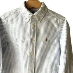 ⭐︎RALPH LAUREN⭐︎ブルーストライプボタンダウンシャツ ４