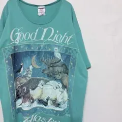 90s 00s USA製 アニマル Alaska Tシャツワンピース レトロのサムネイル