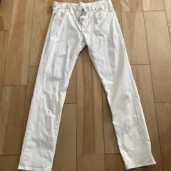 ホワイト デニムパンツ