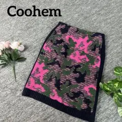 Coohem コーヘン　ニット　スカート　ネイビー　38 モヘヤのサムネイル