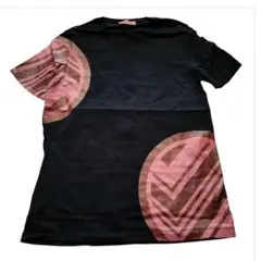 ミッソーニ MISSONI アシンメトリックデザイン Tシャツ 黒とピンク