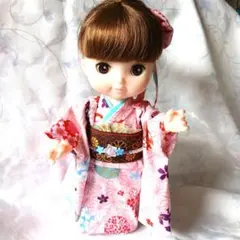 ハンドメイド:メルちゃんソランちゃん着物セット65