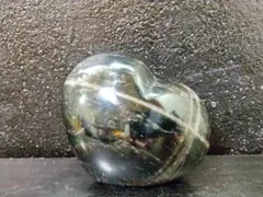 モリオン純天然黒水晶ハート(高59㍉横71㍉厚37㍉)天然石