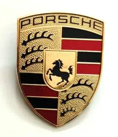 604番 中古 純正 ポルシェ フロントボンネット エンブレム - メルカリ