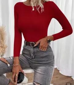 GRL eimyistoireお好きな方へ☆ SHEIN長袖 リブニットセーター