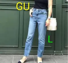 GU ストレートデニムパンツ ライトブルー W38相当 Lサイズ