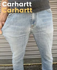 Carharttカーハートライオットパンツ カーハートデニムジーンズ皮パッチ